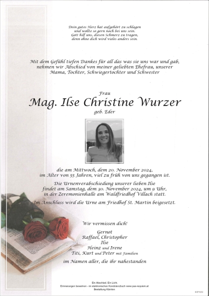 Parte Mag. Ilse Christine  Wurzer