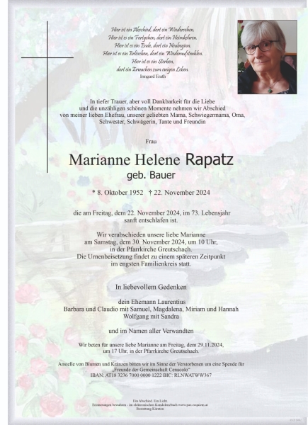 Parte Marianne Helene Rapatz