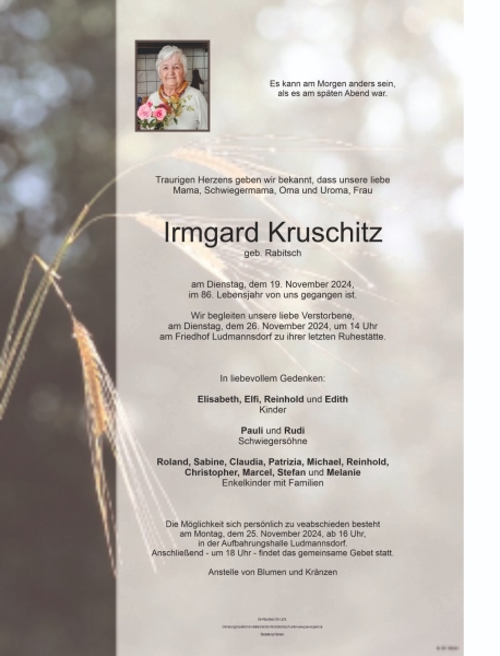 Parte Irmgard Kruschitz