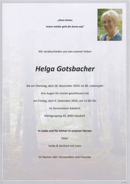 Parte Helga Gotsbacher