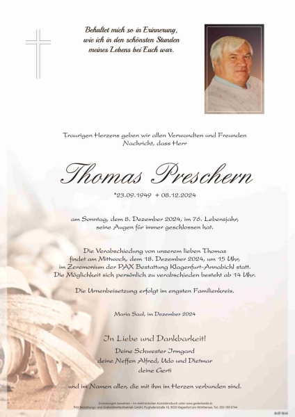 Parte Thomas  Preschern