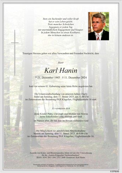 Parte Karl Hanin