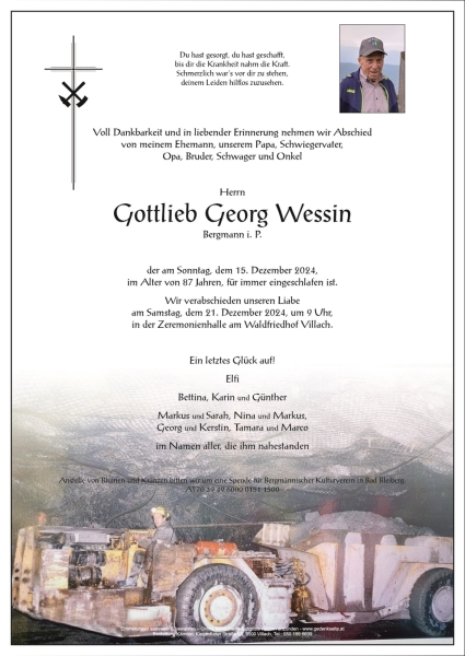 Parte Gottlieb Georg  Wessin