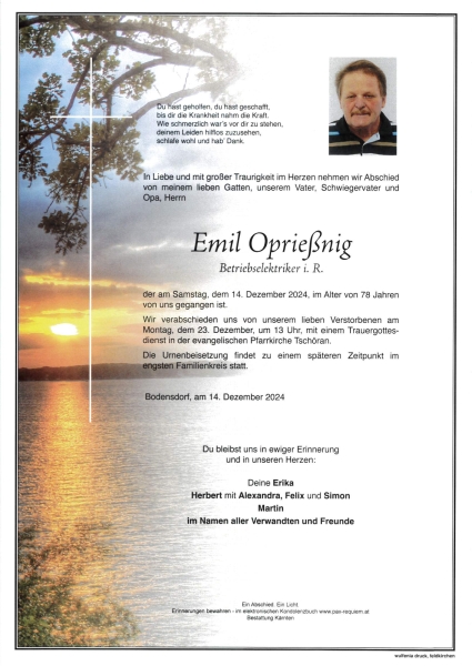 Parte Emil Oprießnig