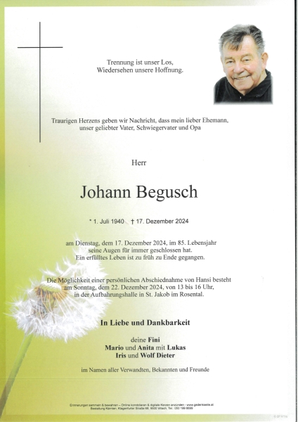 Parte Johann Begusch
