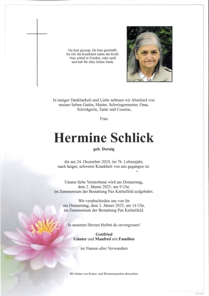 Parte Hermine Schlick
