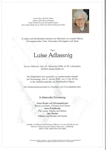 Parte Luise  Adlassnig