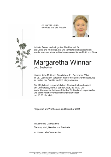 Parte Margaretha  Winnar 
