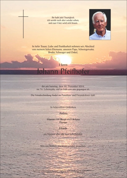 Parte Johann Pfeifhofer