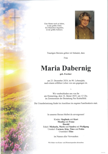 Parte Maria Dabernig