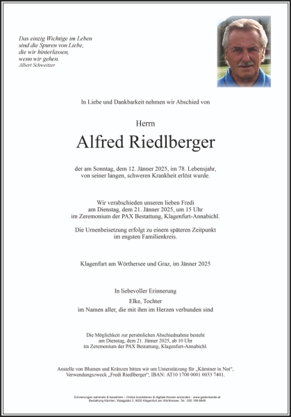 Parte Alfred Riedlberger