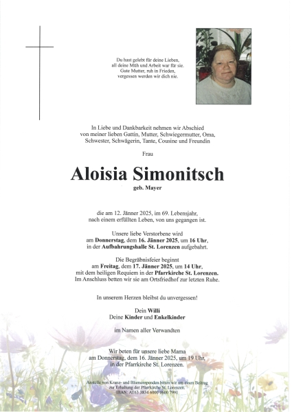 Parte Aloisia Simonitsch