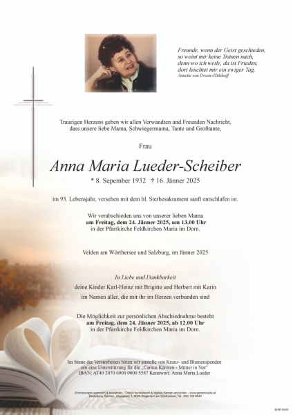 Parte Anna Maria Lueder-Scheiber