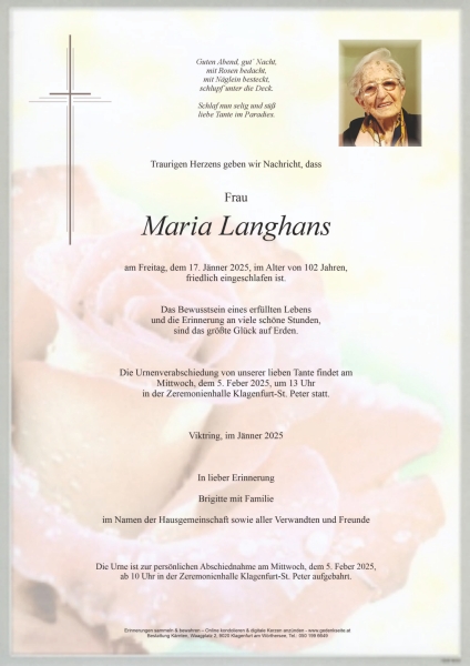 Parte Maria Langhans