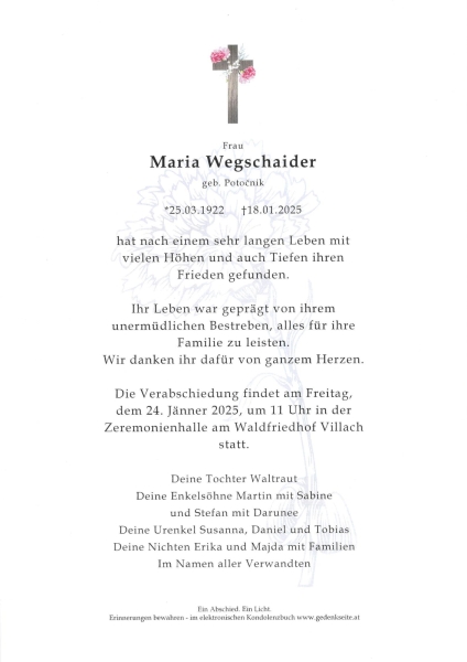 Parte Maria Wegschaider