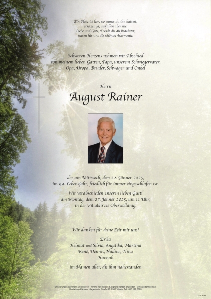 Parte August Rainer