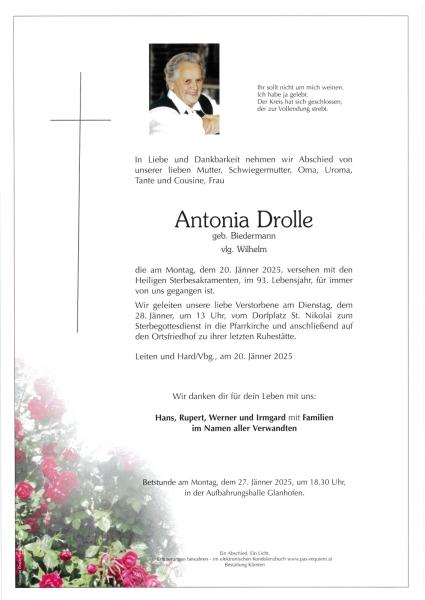 Parte Antonia Drolle