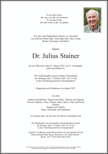 Parte Julius Stainer