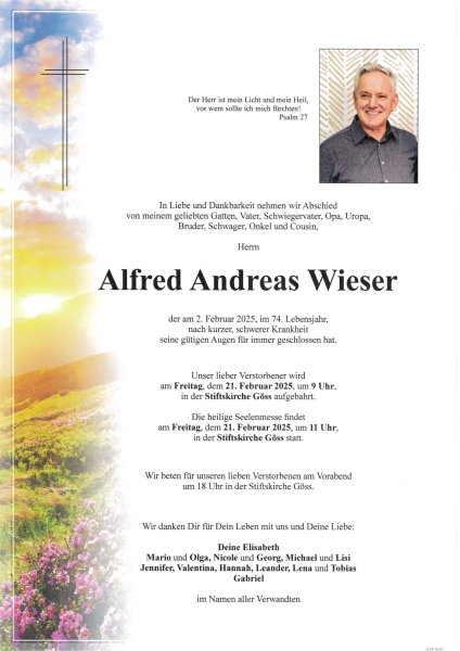 Parte Alfred Andreas Wieser