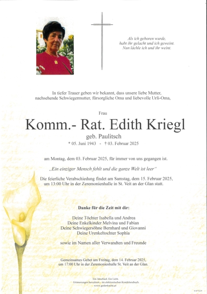 Parte Edith Kriegl