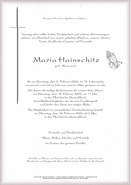 Parte Maria  Hainschitz