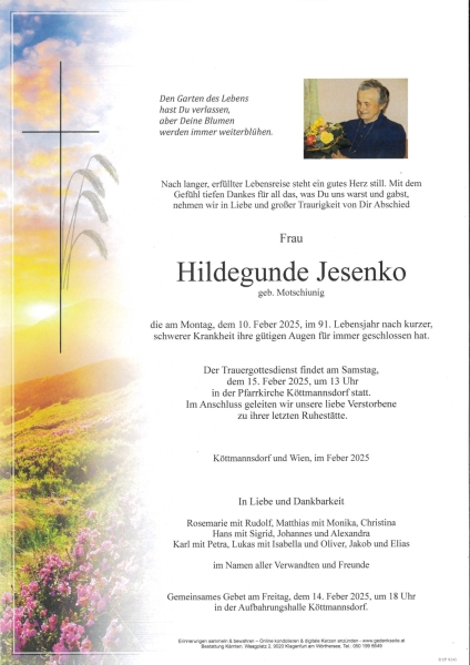 Parte Hildegunde Jesenko