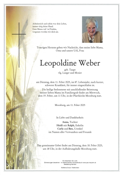 Parte Leopoldine Weber