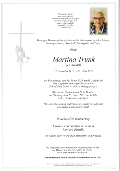 Parte Martina Trunk