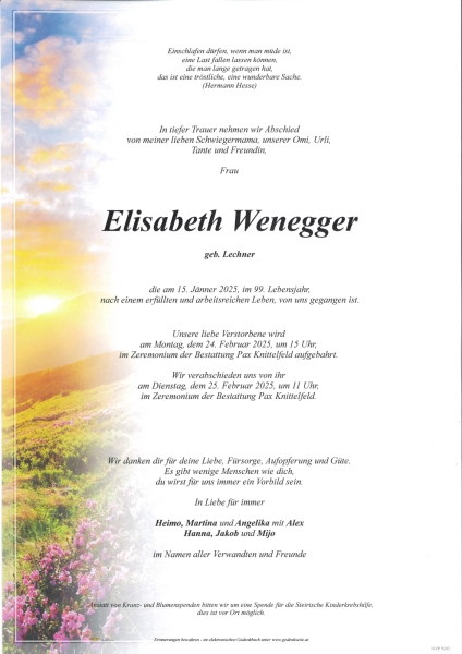 Parte Elisabeth Wenegger
