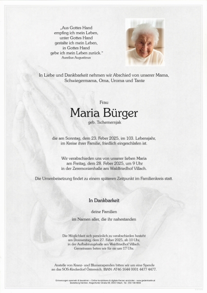 Parte Maria Bürger