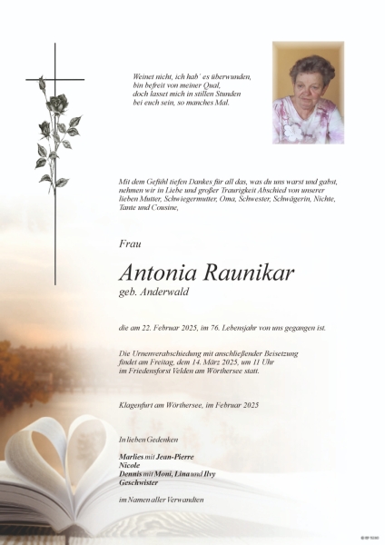 Parte Antonia Raunikar
