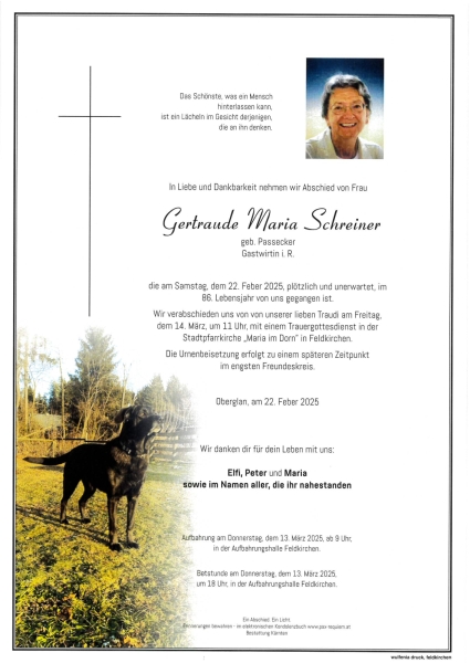 Parte Gertraude Maria Schreiner