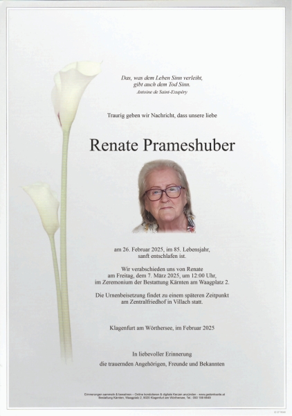 Parte Renate Prameshuber