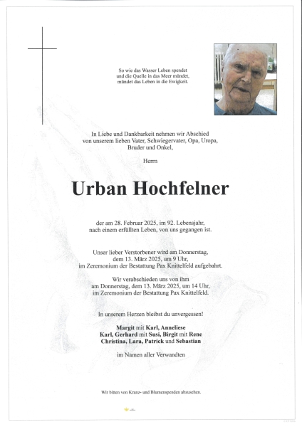 Parte Urban Hochfelner