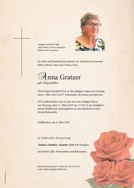 Parte Anna Maria  Gratzer