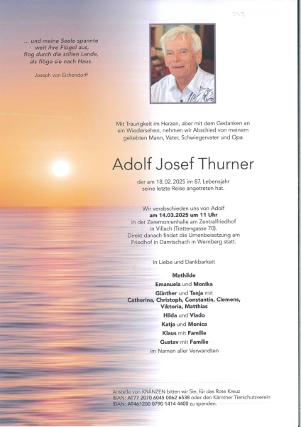 Parte Adolf Josef  Thurner