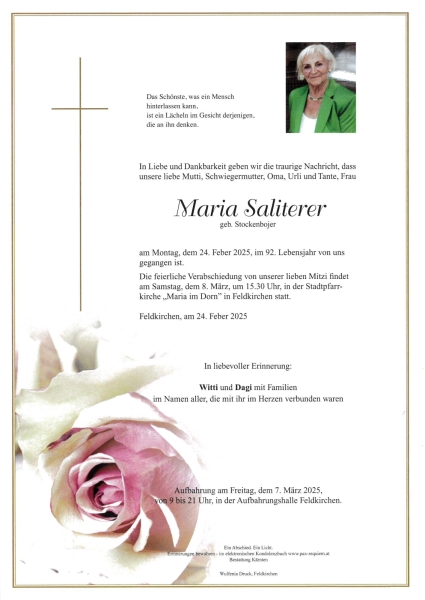 Parte Maria  Saliterer