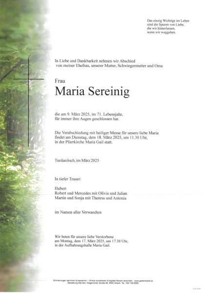 Parte Maria Sereinig