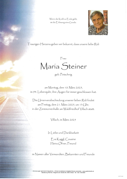 Parte Maria  Steiner