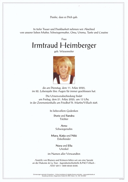 Parte Irmtraud  Heimberger
