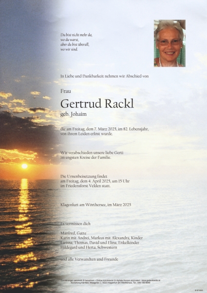 Parte Gertrud Rackl