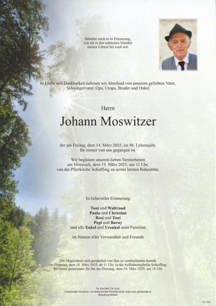 Parte Johann Moswitzer