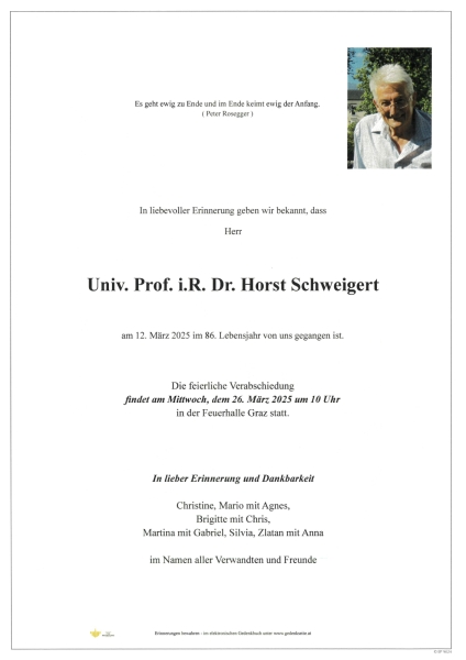 Parte Horst Schweigert