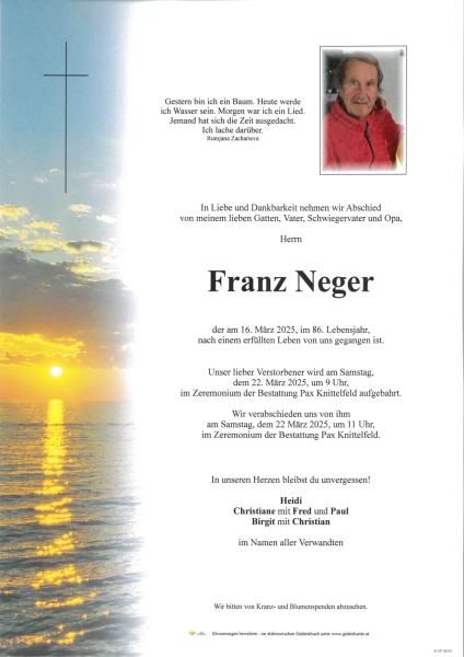 Parte Franz Neger