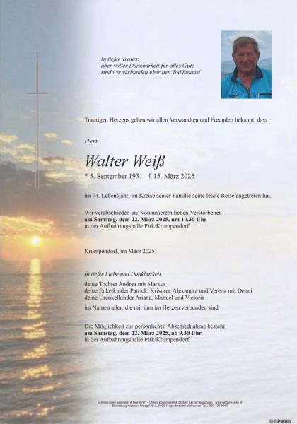 Parte Walter  Weiß 