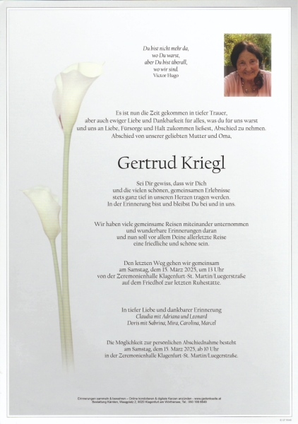 Parte Gertrud  Kriegl
