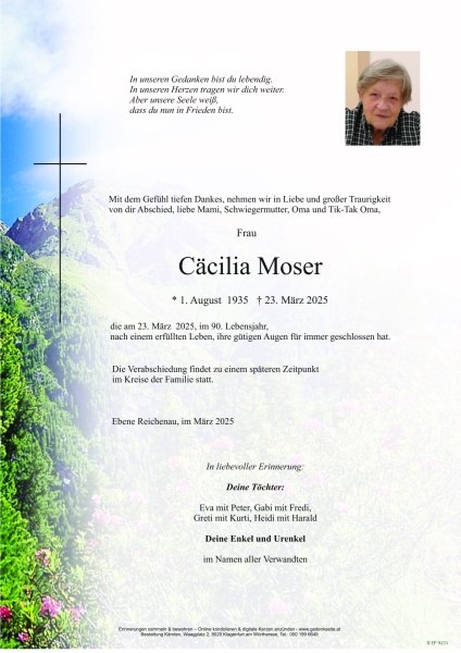 Parte Cäcilia Moser