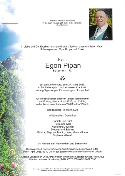 Parte Egon Pipan