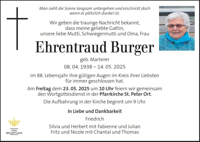 Parte Ehrentraud Burger