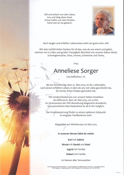 Parte Anneliese Sorger